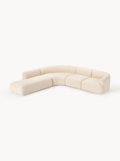 Sovia Modular Bouclé Corner Sofa (4-Seater)