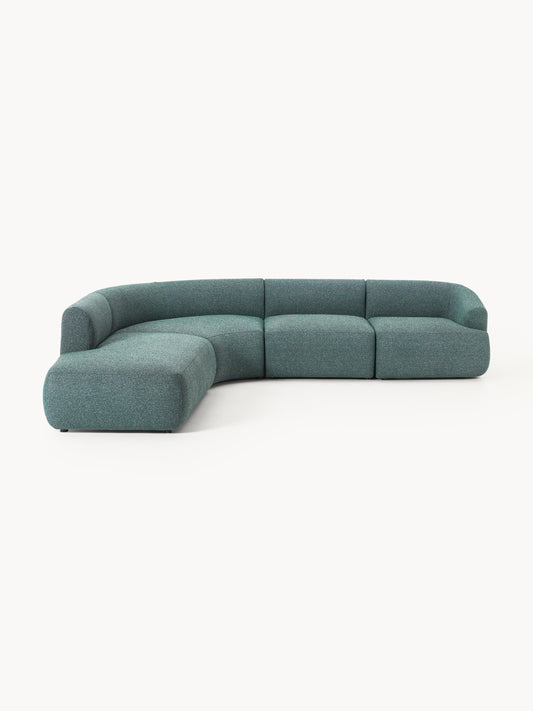 Sovia Modular Bouclé Corner Sofa (4-Seater)