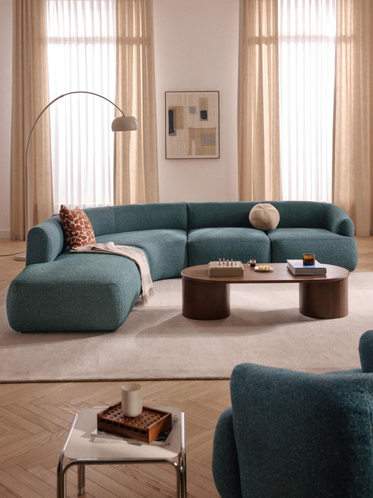 Sovia Modular Bouclé Corner Sofa (4-Seater)