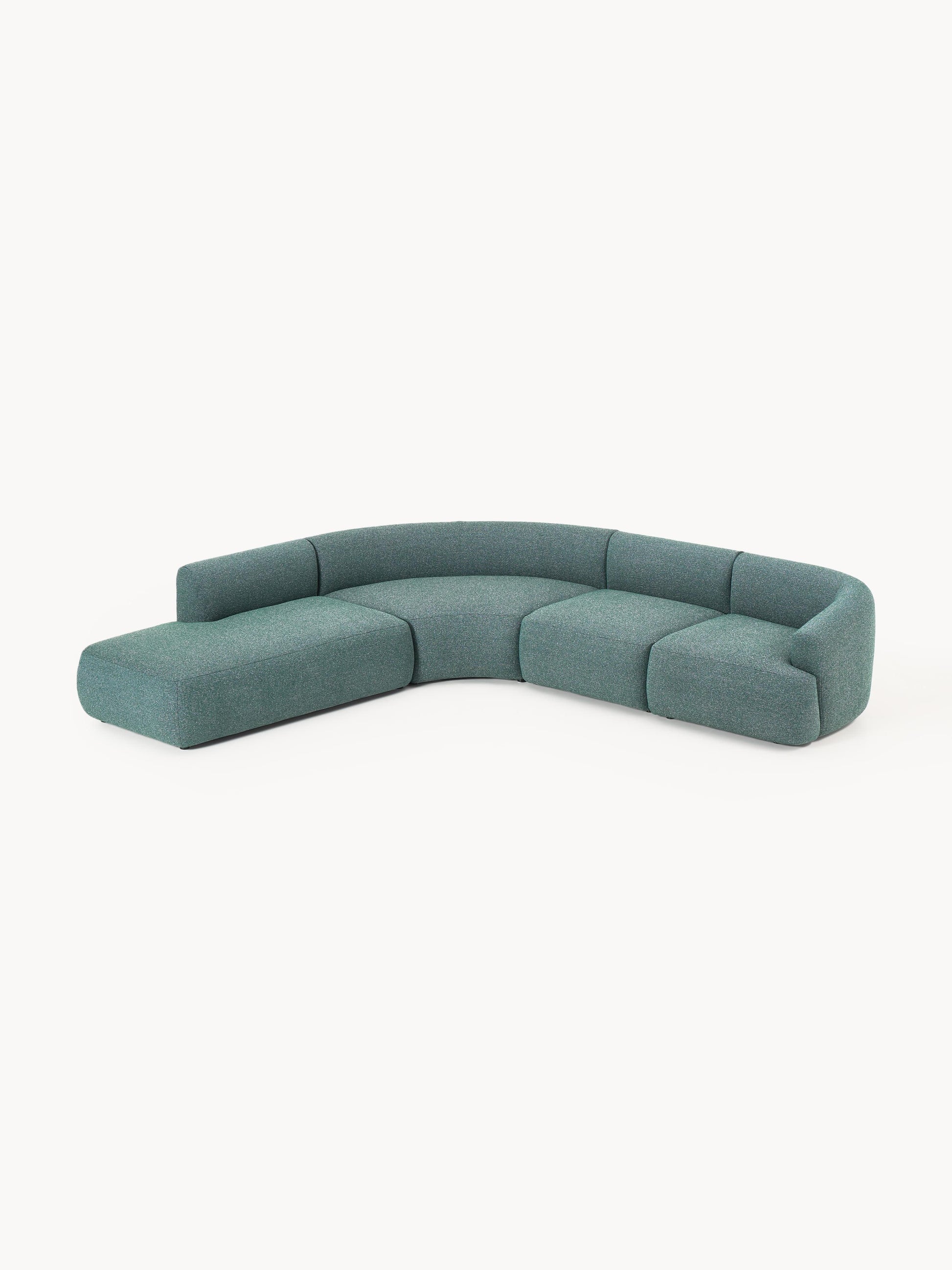 Sovia Modular Bouclé Corner Sofa (4-Seater)