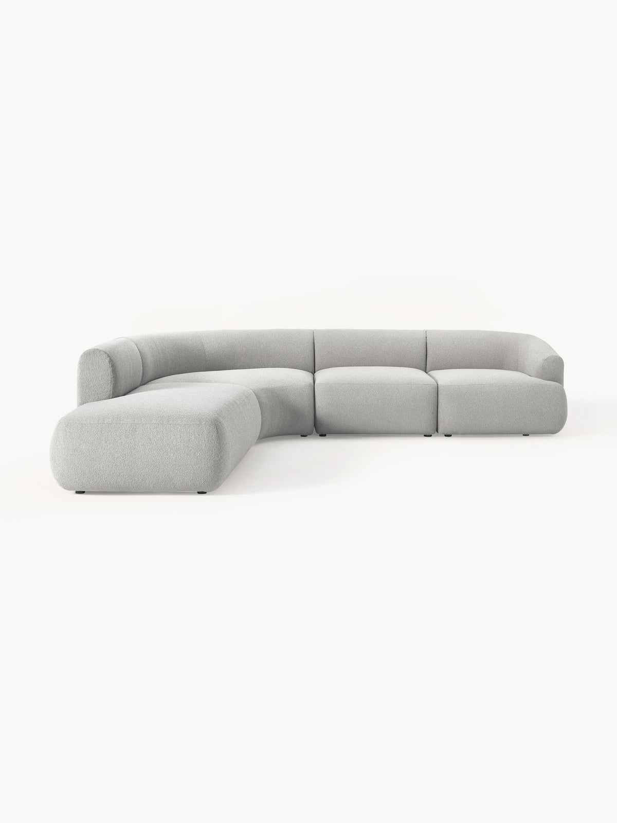 Sovia Modular Bouclé Corner Sofa (4-Seater)