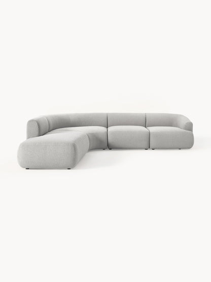 Sovia Modular Bouclé Corner Sofa (4-Seater)