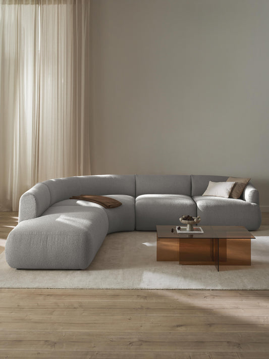Sovia Modular Bouclé Corner Sofa (4-Seater)