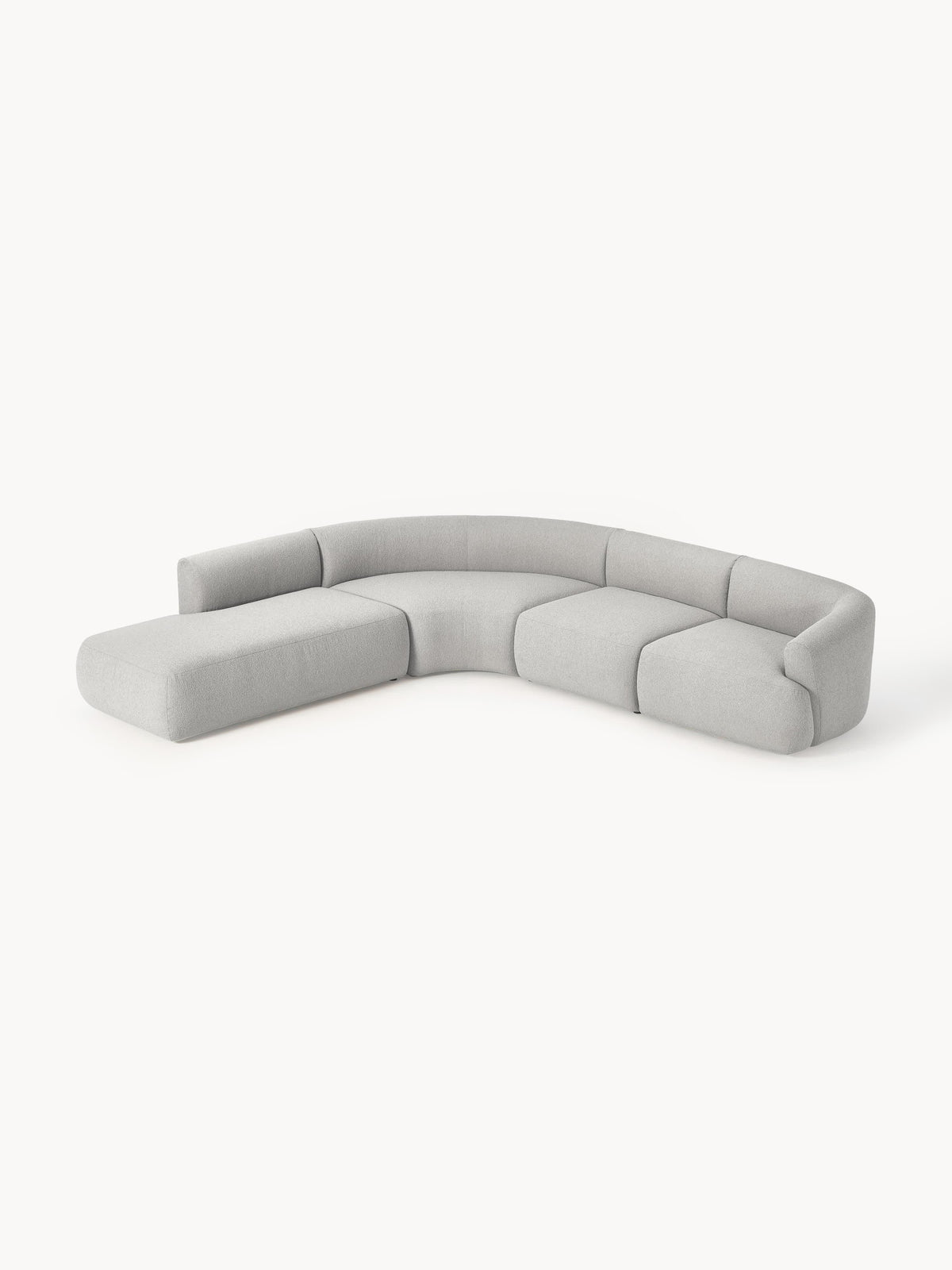 Sovia Modular Bouclé Corner Sofa (4-Seater)