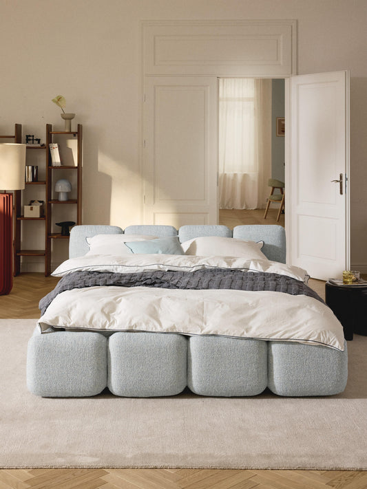 Taylora Bouclé Upholstered Bed
