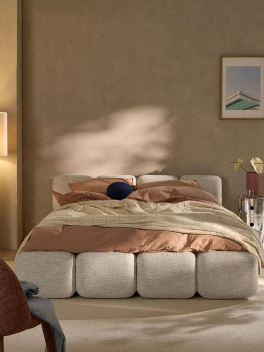 Taylora Bouclé Upholstered Bed