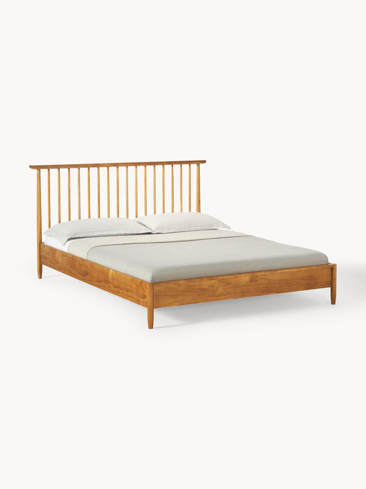 Windaro Wooden Bed with Pine Headboard