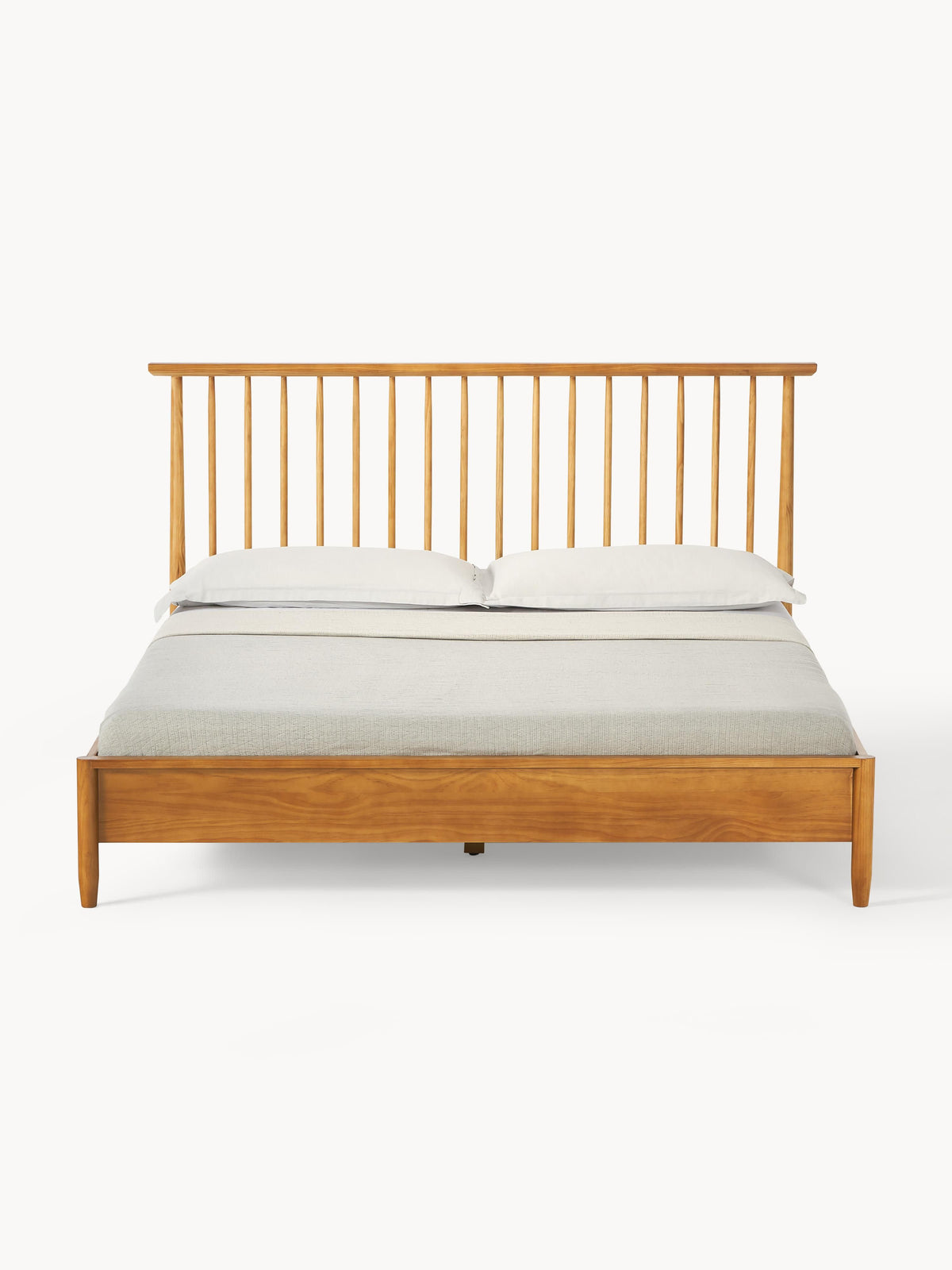 Windaro Wooden Bed with Pine Headboard
