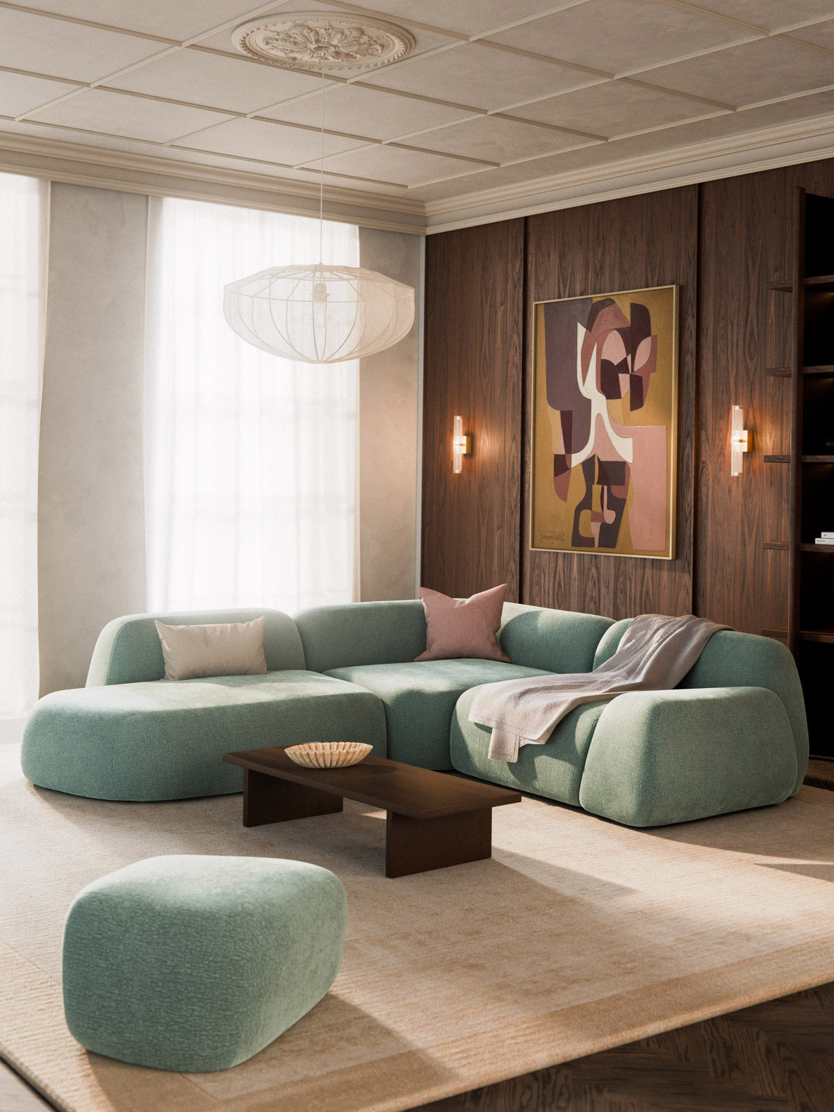 Wolna 4-Seater Modular Corner Sofa with Chaise Longue
