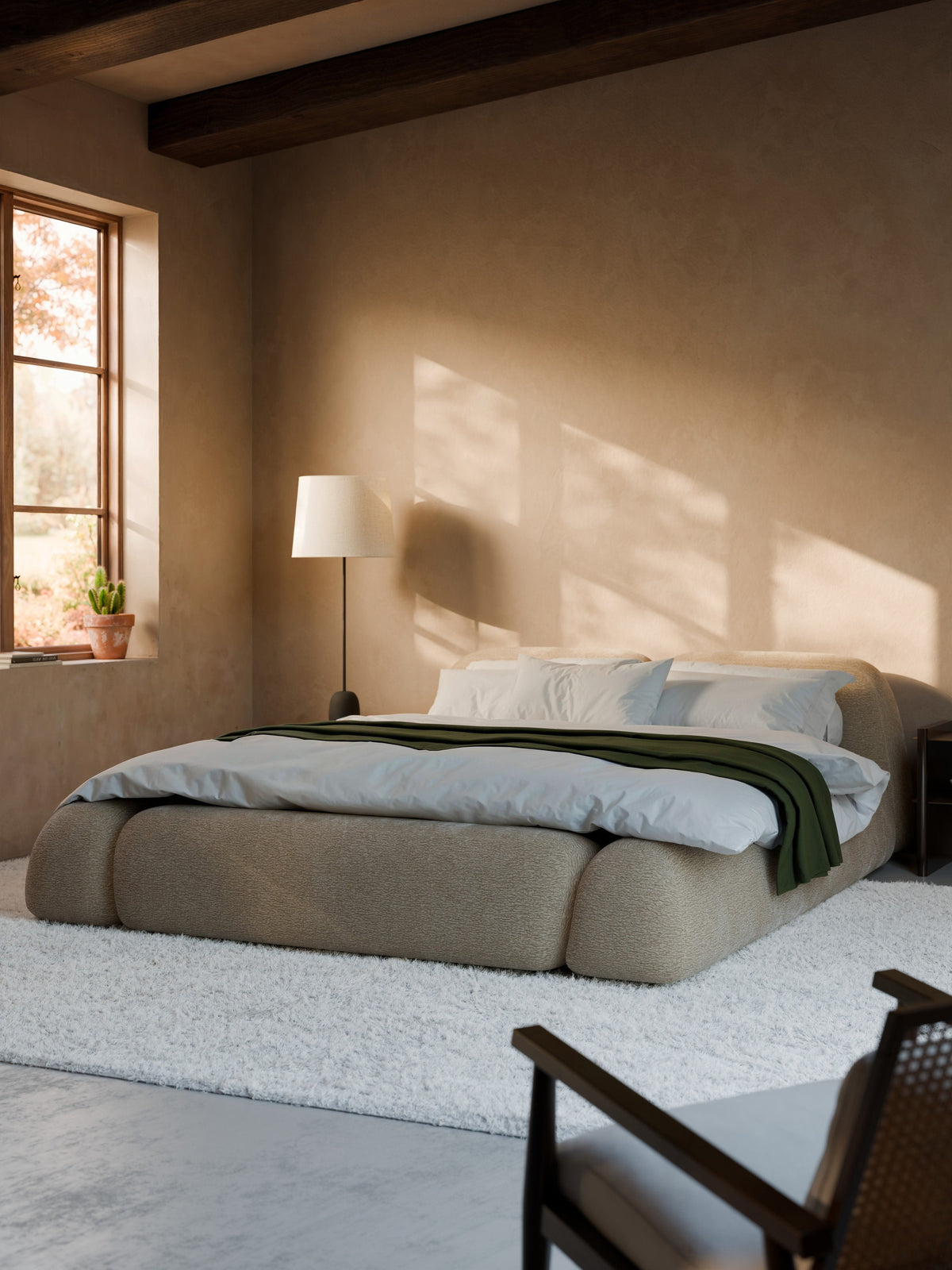 Wolna Bed, Upholstered