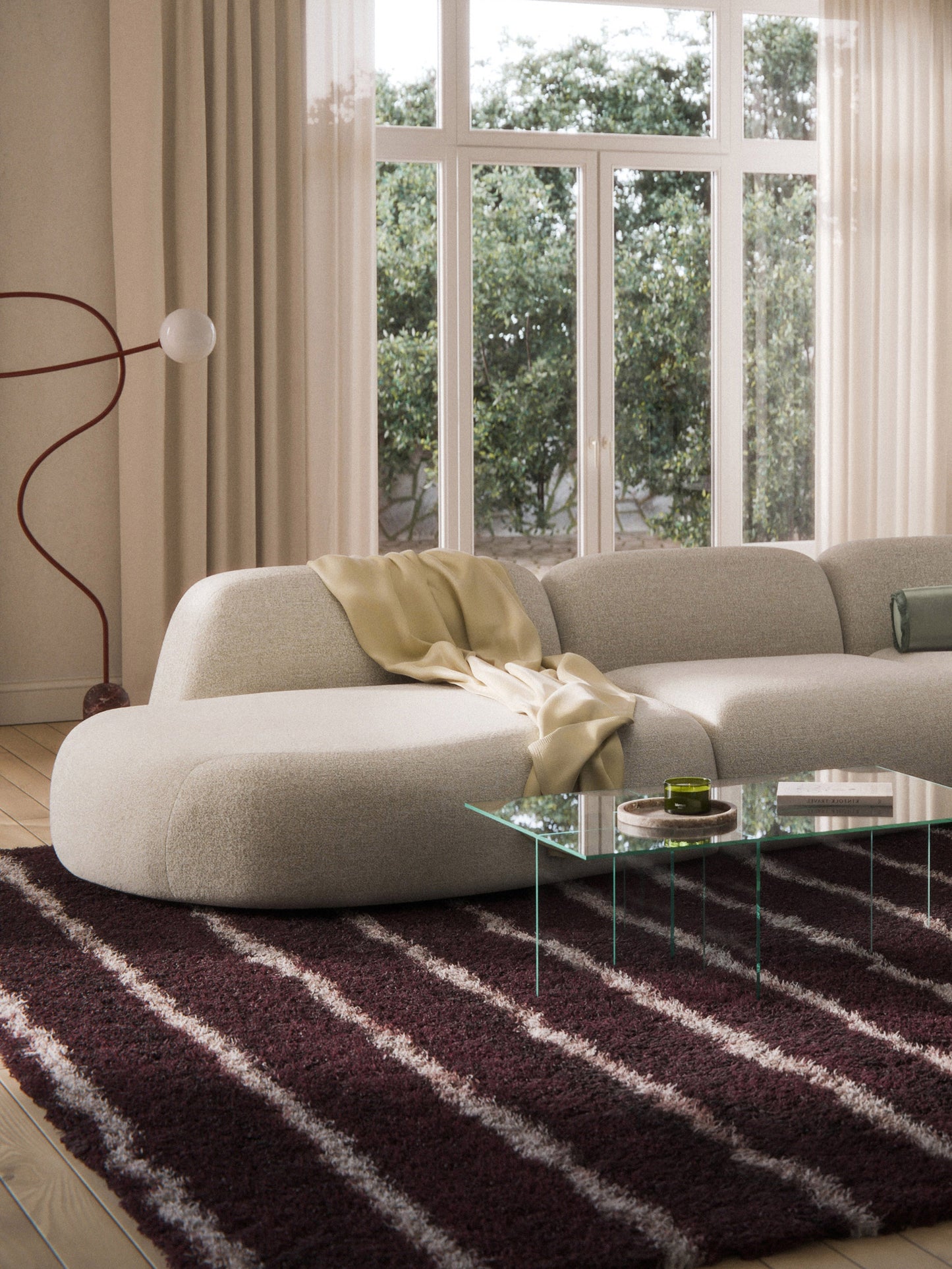 Wolna Bouclé Chaise Module