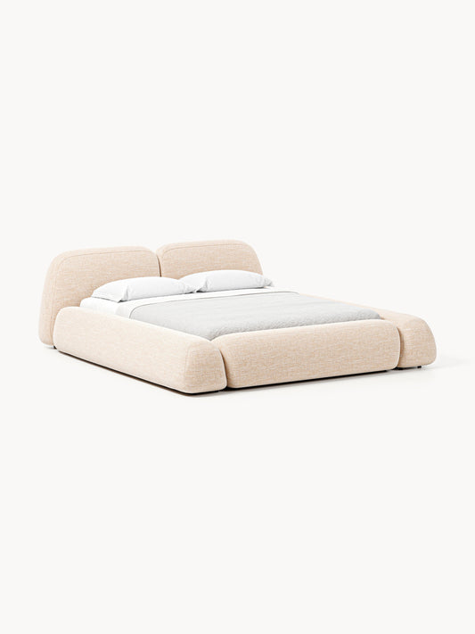Wolna Bouclé Upholstered Bed with Storage