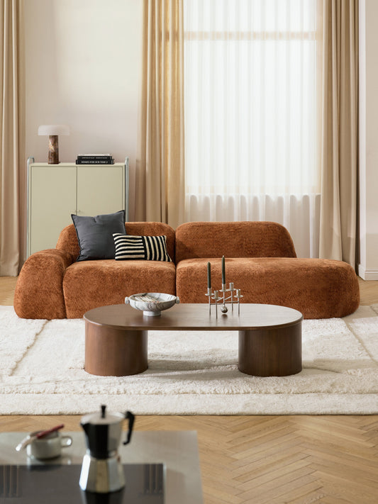 Wolna Chaise in Teddy Bouclé