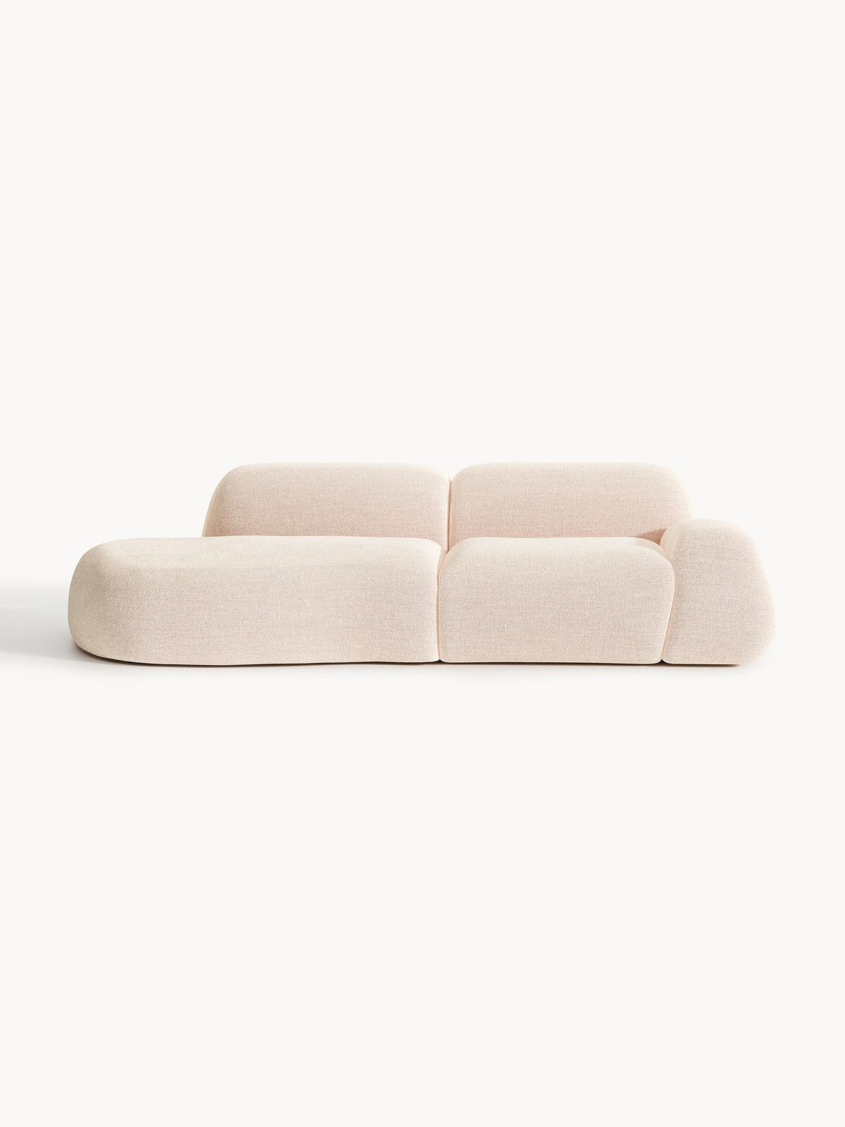 Wolna Modular Bouclé Chaise (3-Seater)
