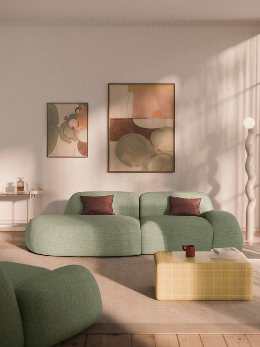 Wolna Modular Bouclé Chaise (3-Seater)