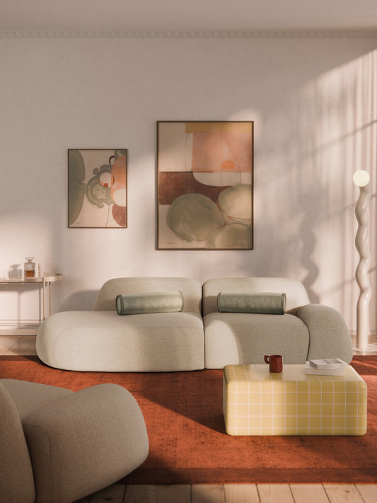 Wolna Modular Bouclé Chaise (3-Seater)
