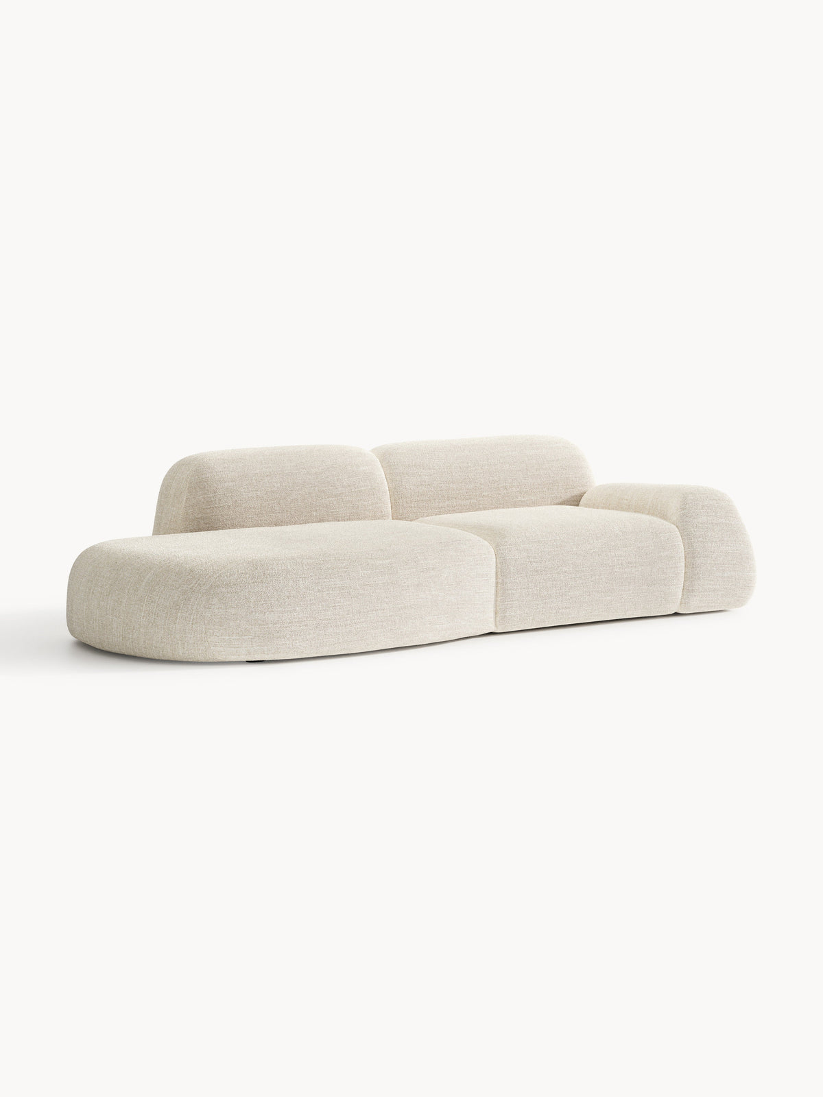 Wolna Modular Bouclé Chaise (3-Seater)
