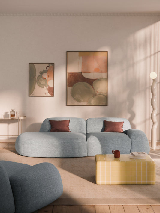 Wolna Modular Bouclé Chaise (3-Seater)