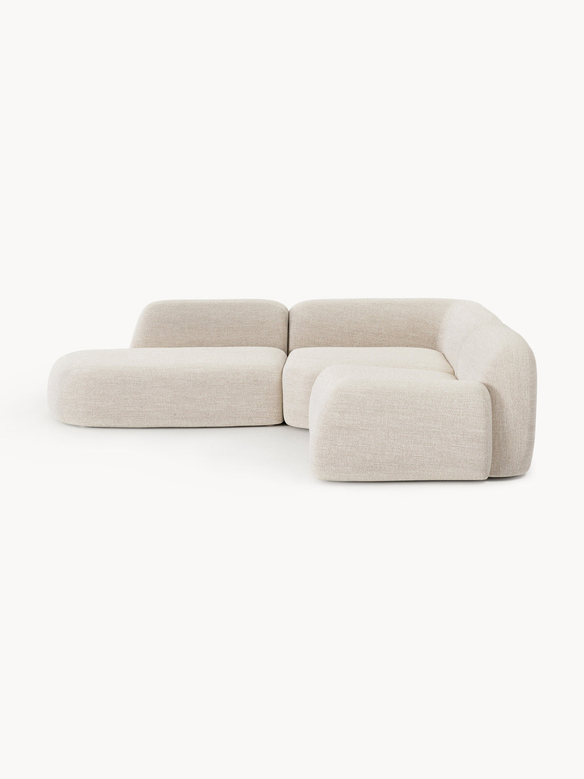 Wolna Modular Bouclé Corner Sofa (4-Seater) with Chaise Longue