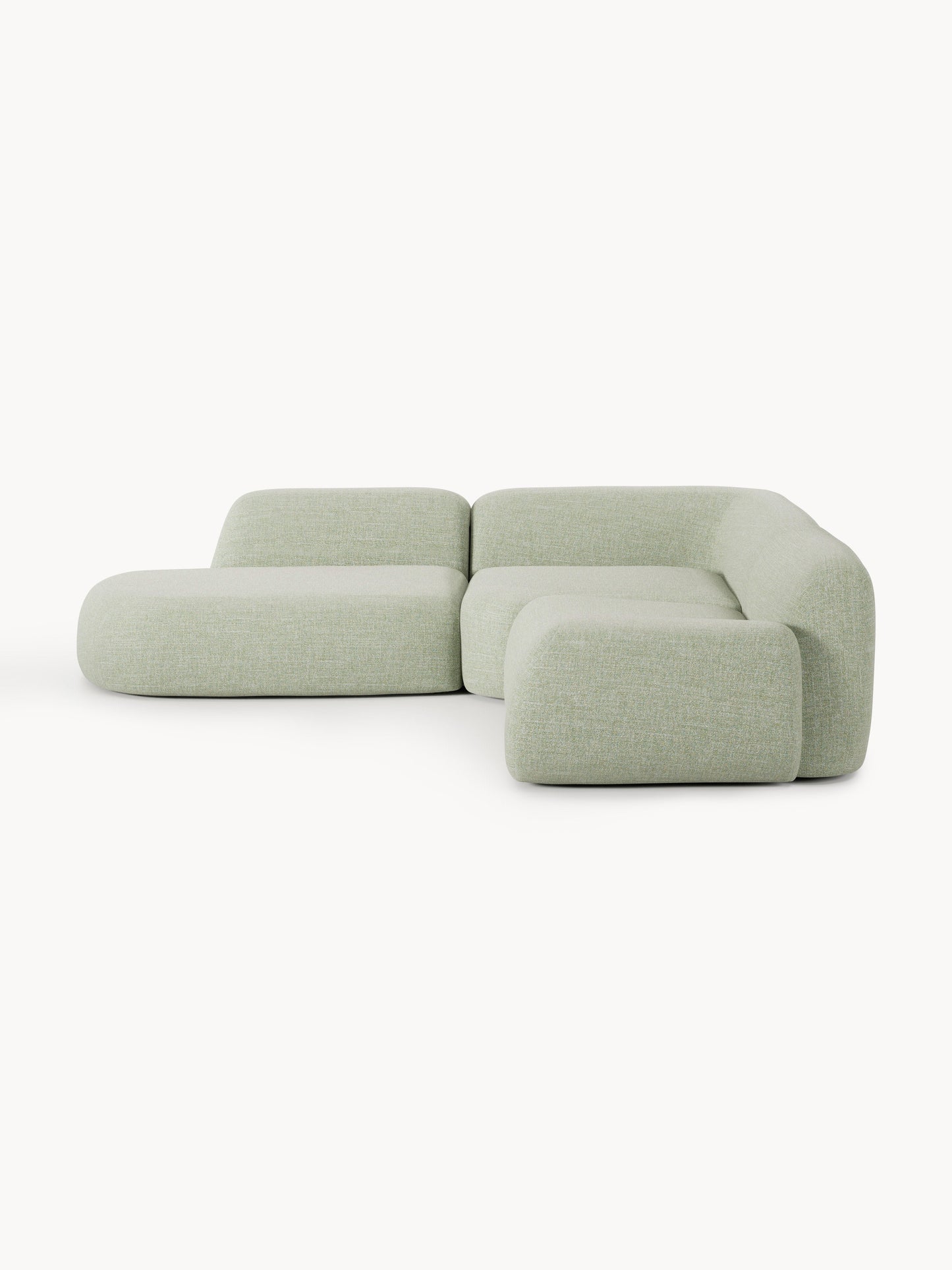 Wolna Modular Bouclé Corner Sofa (4-Seater) with Chaise Longue