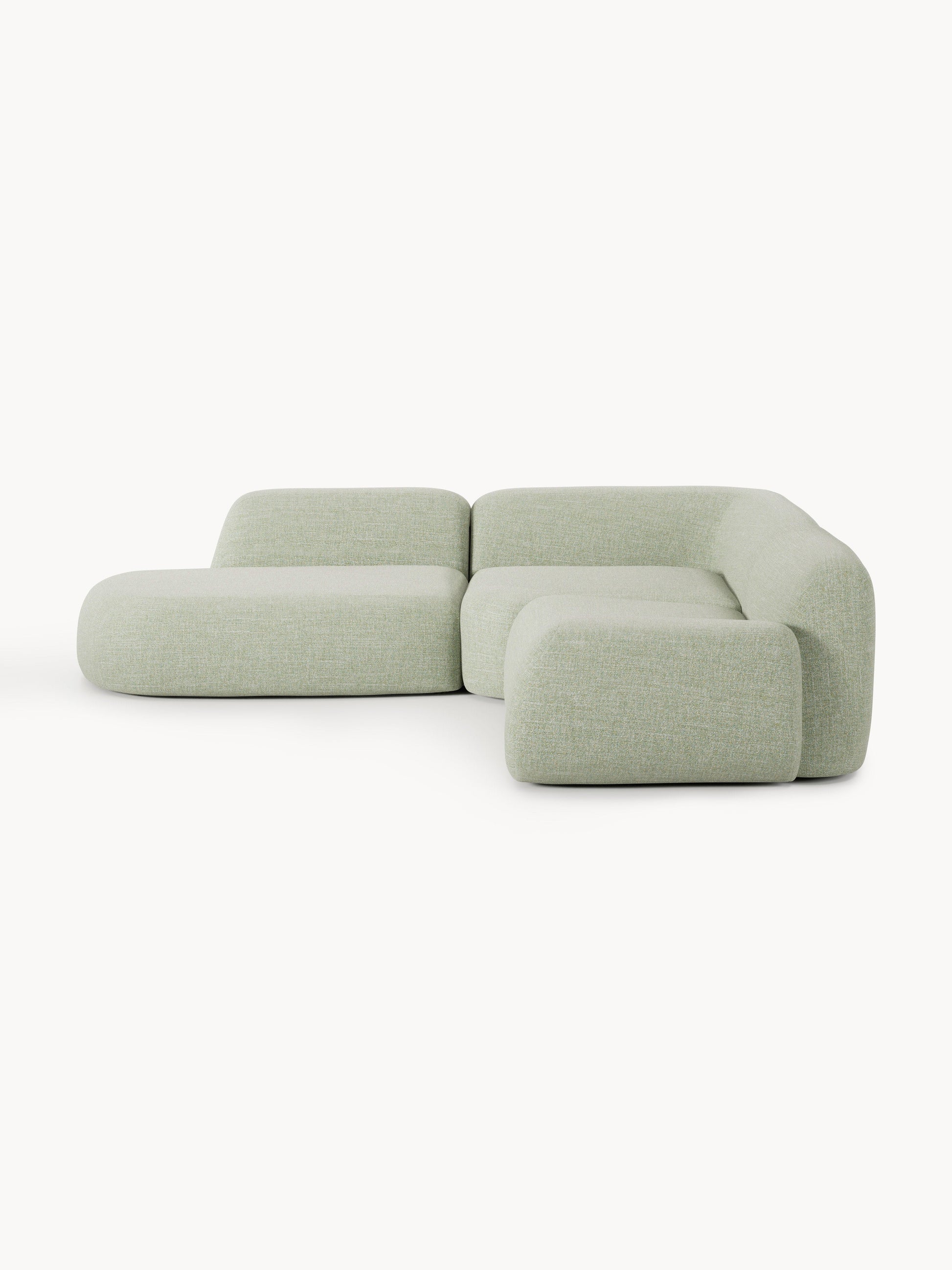 Wolna Modular Bouclé Corner Sofa (4-Seater) with Chaise Longue