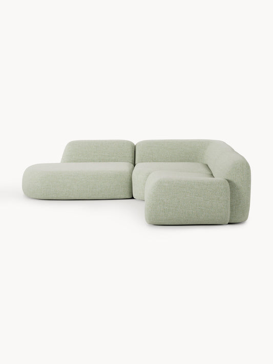 Wolna Modular Bouclé Corner Sofa (4-Seater) with Chaise Longue