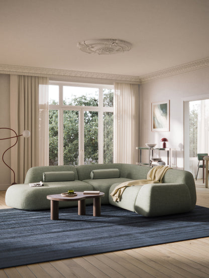 Wolna Modular Bouclé Corner Sofa (4-Seater) with Chaise Longue