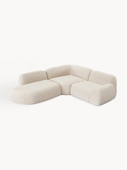 Wolna Modular Bouclé Corner Sofa (4-Seater) with Chaise Longue