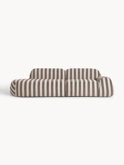 Wolna Modular Striped Sofa (3-Seater)