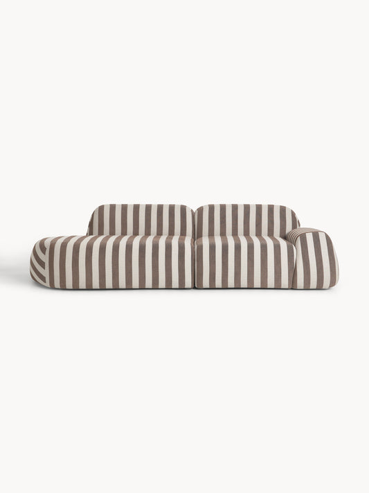 Wolna Modular Striped Sofa (3-Seater)