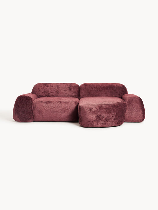 Wolna Modular Teddy Bouclé Corner Sofa (3-Seater)