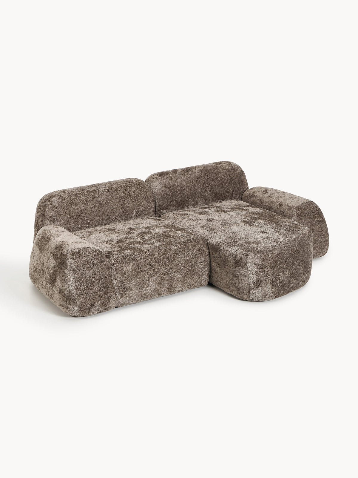 Wolna Modular Teddy Bouclé Corner Sofa (3-Seater)