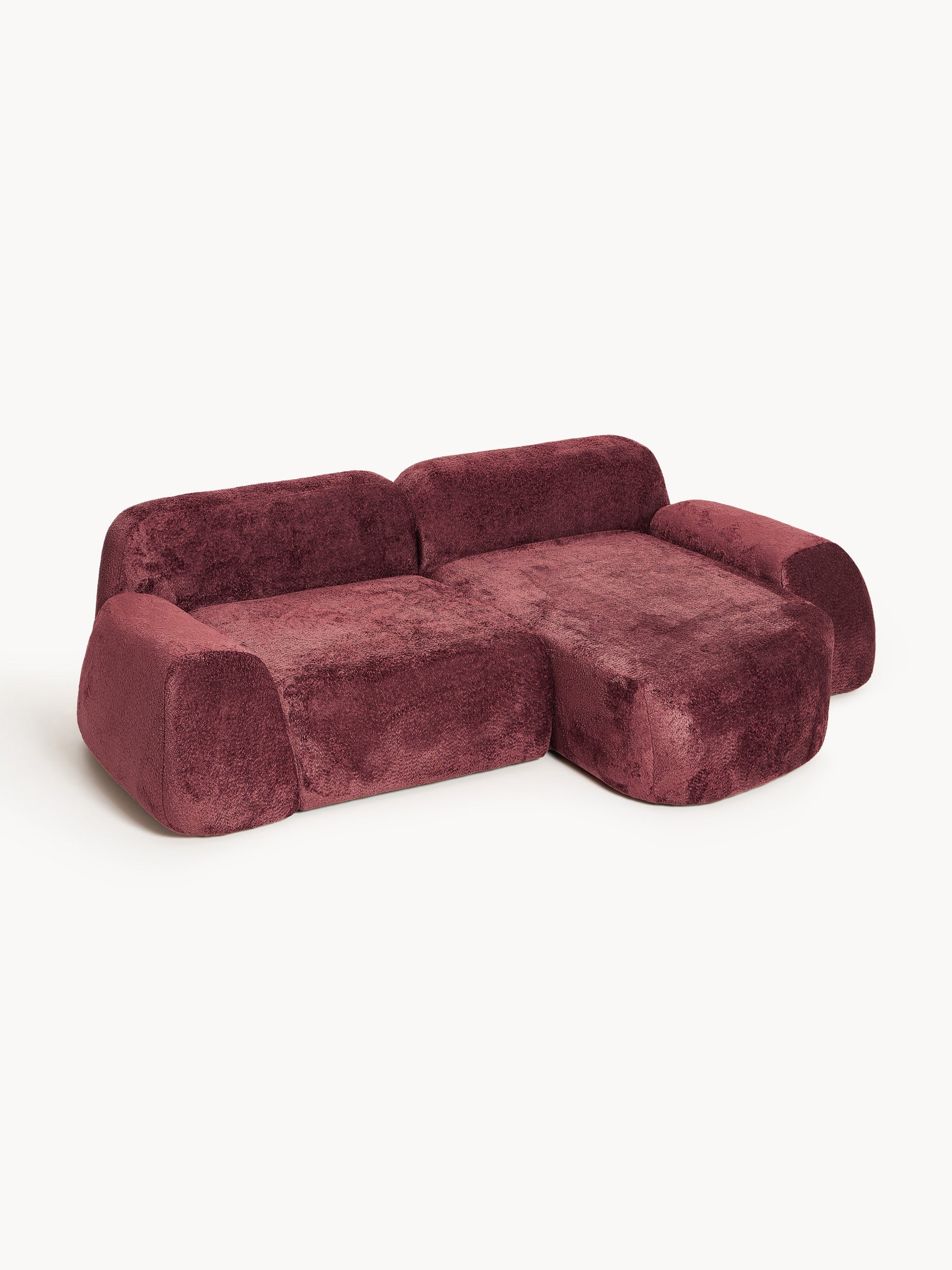 Wolna Modular Teddy Bouclé Corner Sofa (3-Seater)