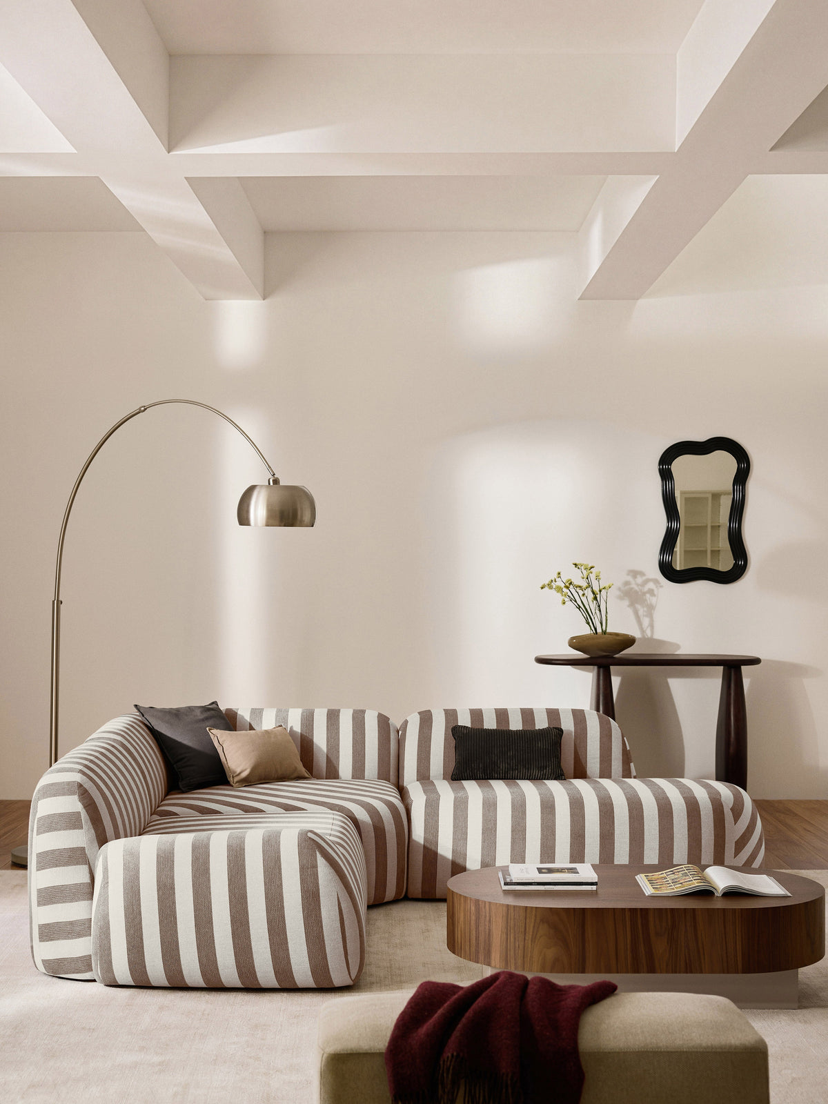 Wolna Striped Chaise Module
