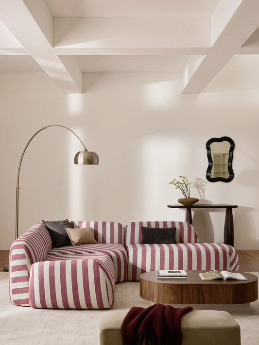 Wolna Striped Chaise Module