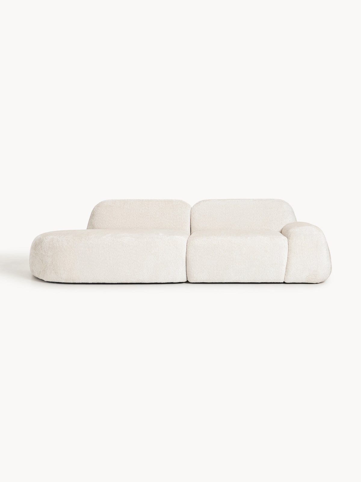 Wolna Teddy Bouclé Modular Chaise (3-Seater)