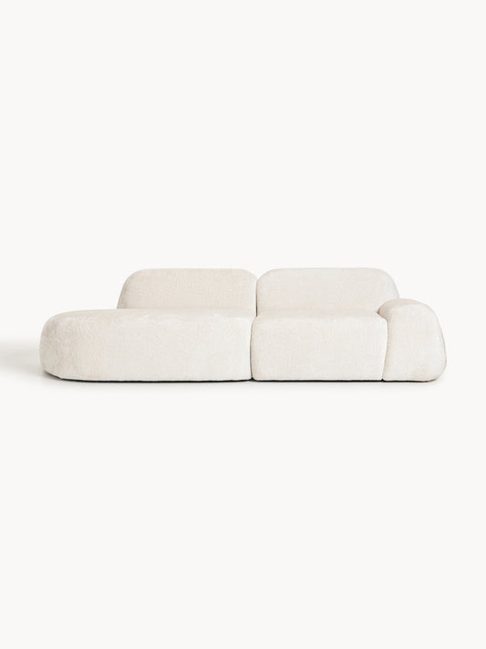 Wolna Teddy Bouclé Modular Chaise (3-Seater)