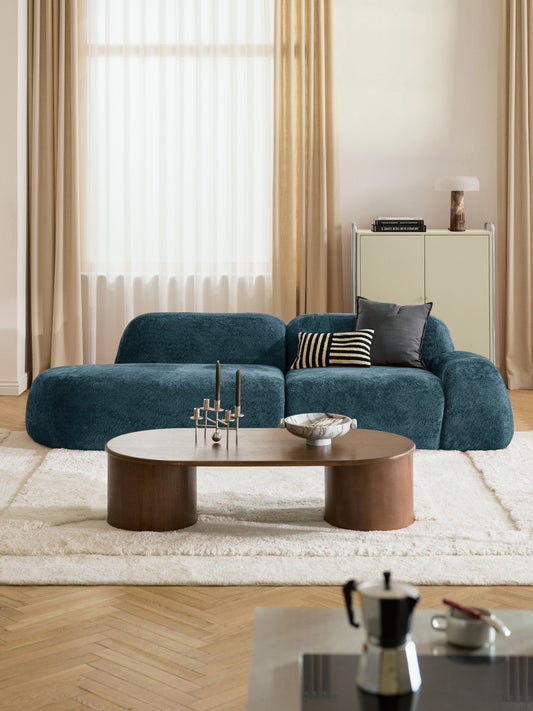 Wolna Teddy Bouclé Modular Chaise (3-Seater)