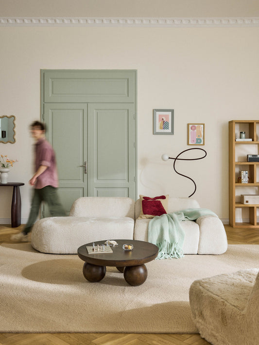 Wolna Teddy Bouclé Modular Chaise (3-Seater)