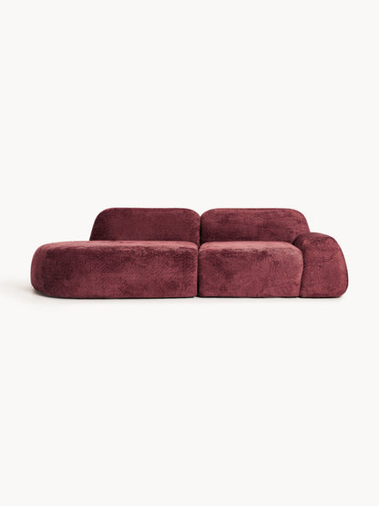 Wolna Teddy Bouclé Modular Chaise (3-Seater)