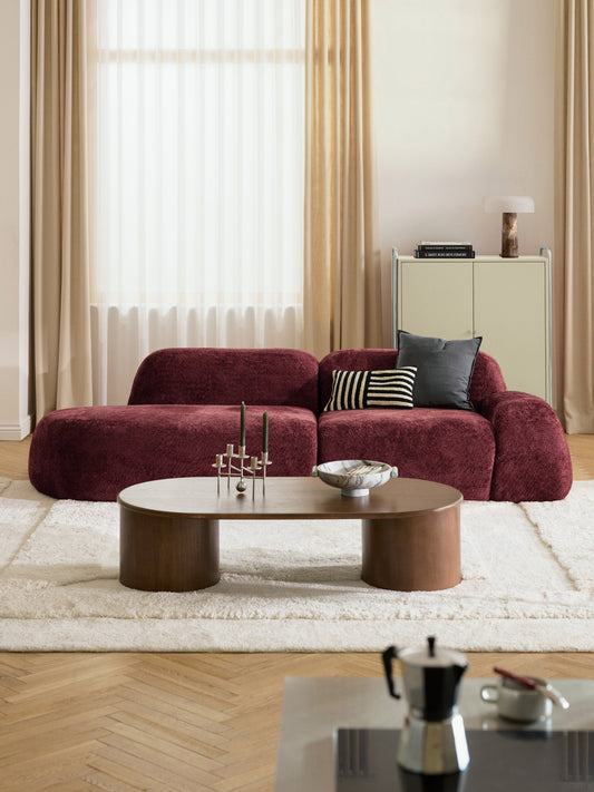 Wolna Teddy Bouclé Modular Chaise (3-Seater)