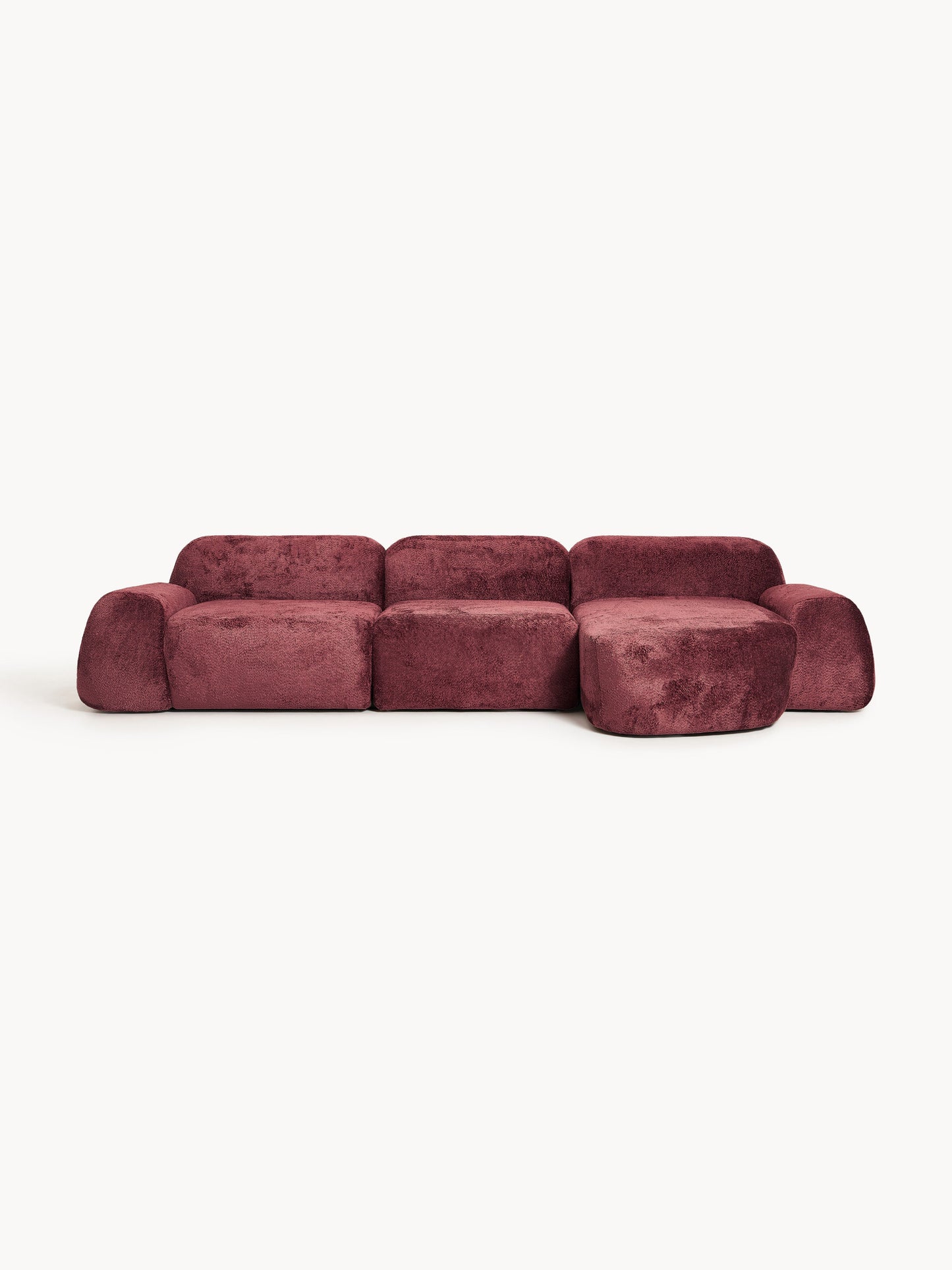 Wolna Teddy Bouclé Modular Corner Sofa (4-Seater)