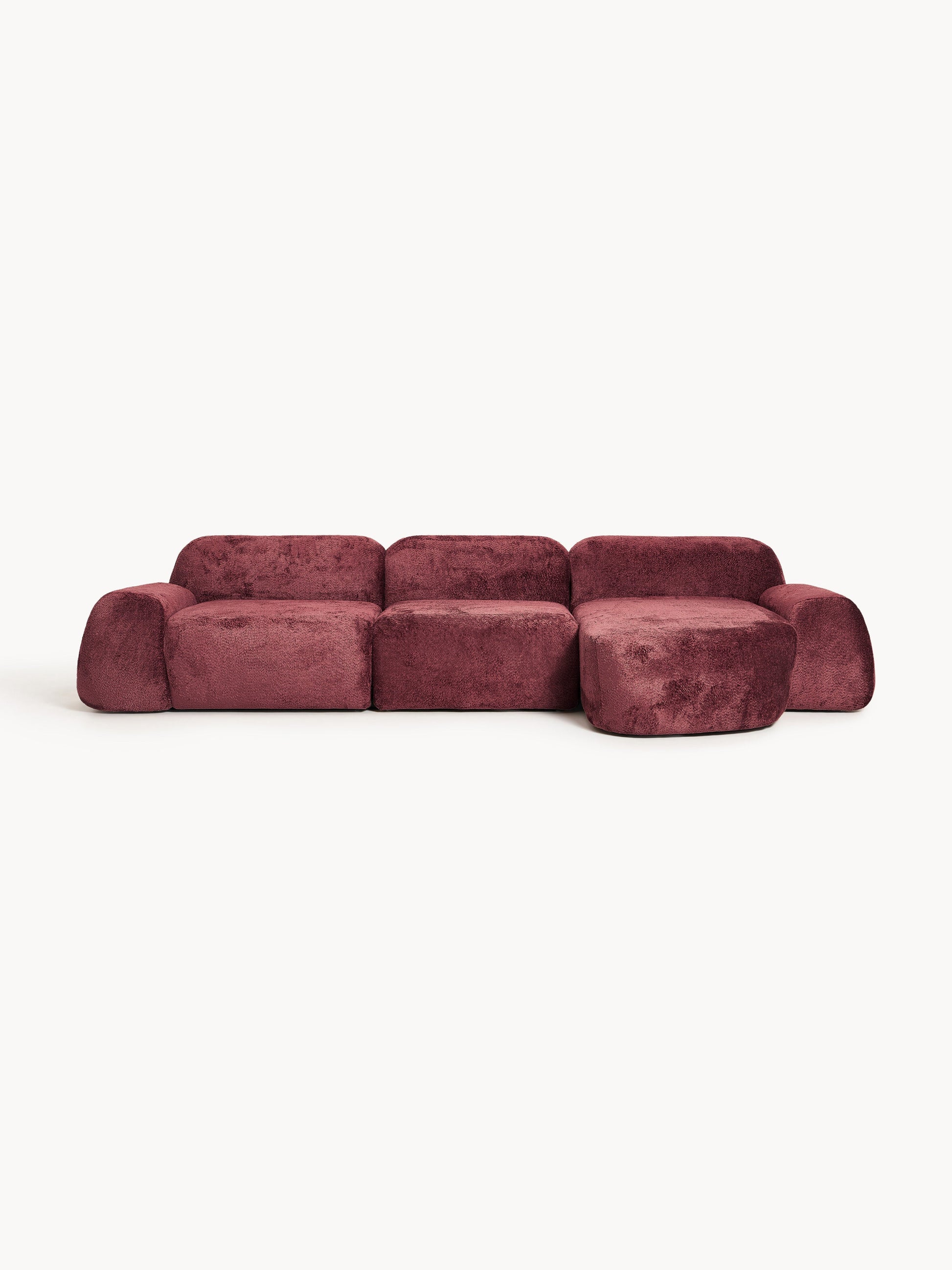 Wolna Teddy Bouclé Modular Corner Sofa (4-Seater)