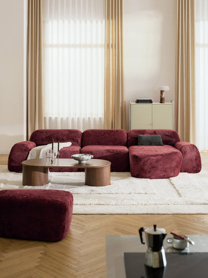 Wolna Teddy Bouclé Modular Corner Sofa (4-Seater)