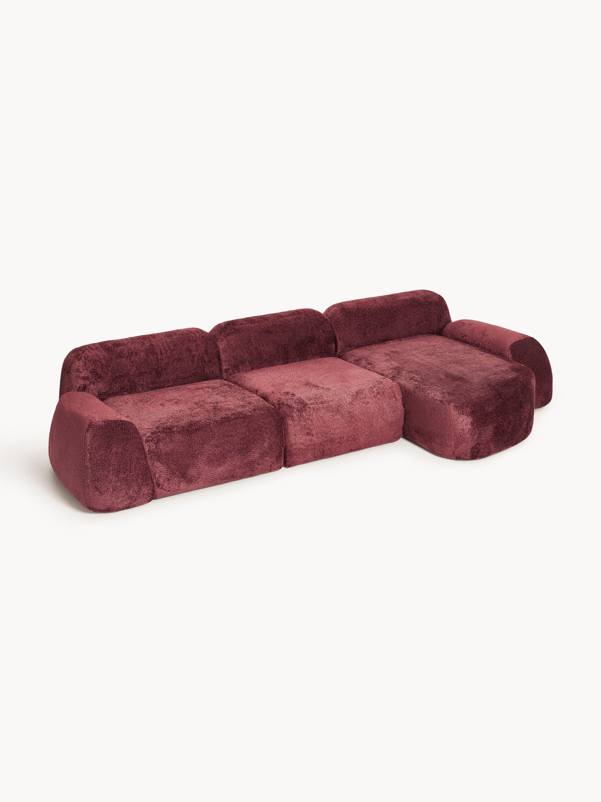 Wolna Teddy Bouclé Modular Corner Sofa (4-Seater)