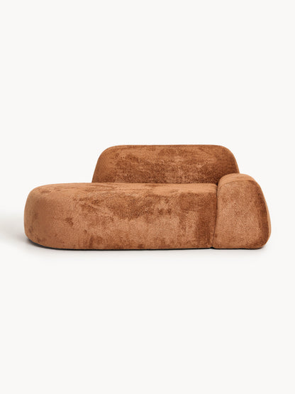 Wolna Teddy Bouclé Sofa with Chaise Longue (2-Seater)