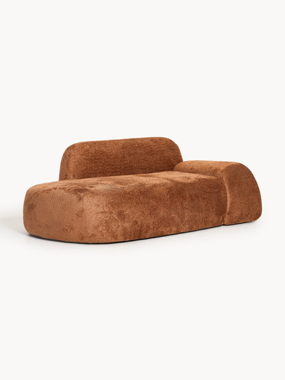 Wolna Teddy Bouclé Sofa with Chaise Longue (2-Seater)