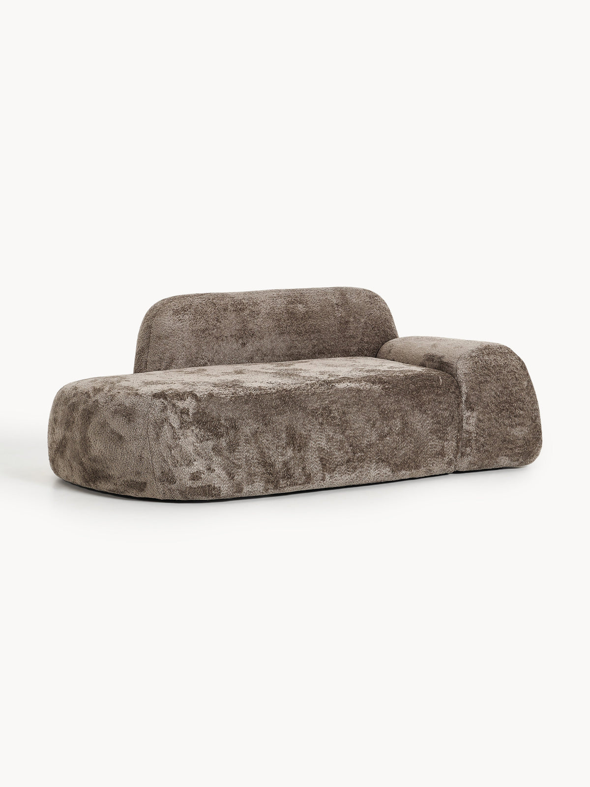 Wolna Teddy Bouclé Sofa with Chaise Longue (2-Seater)