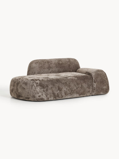 Wolna Teddy Bouclé Sofa with Chaise Longue (2-Seater)