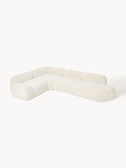 Wolna XL Modular Teddy Corner Sofa with Chaise Longue